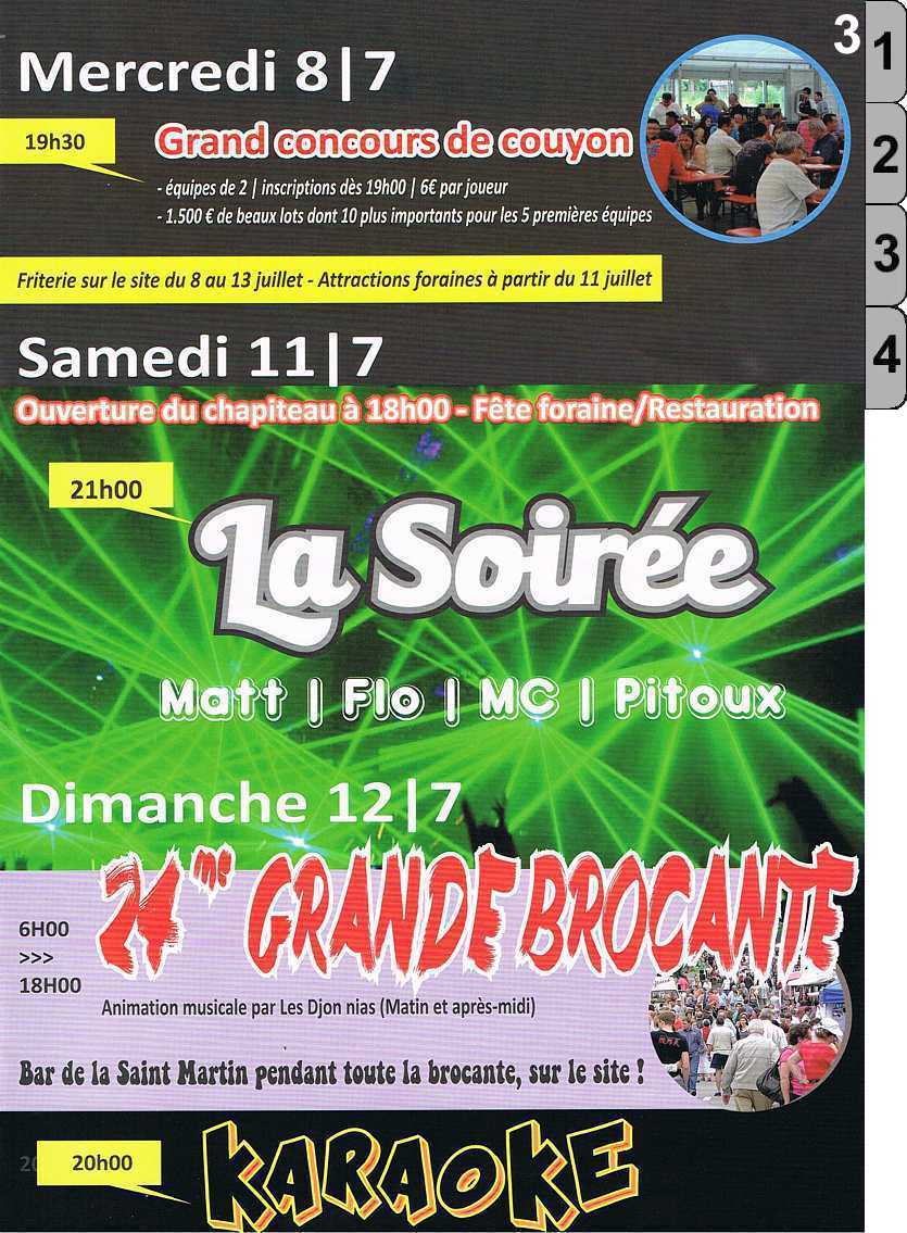 Programme de la fete 2015
